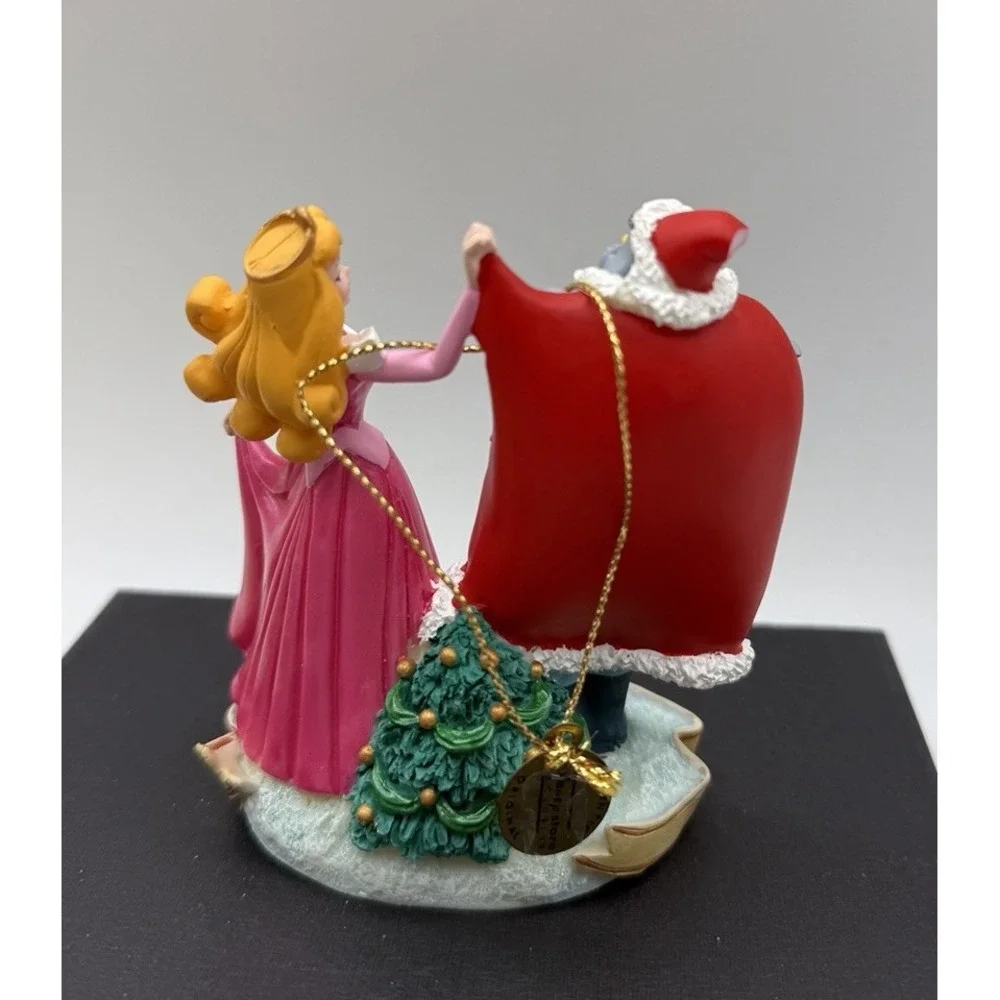 Vintage 2004 Sleeping Beauty Aurora w/ Owl and Bunnies Disney Christmas Ornament